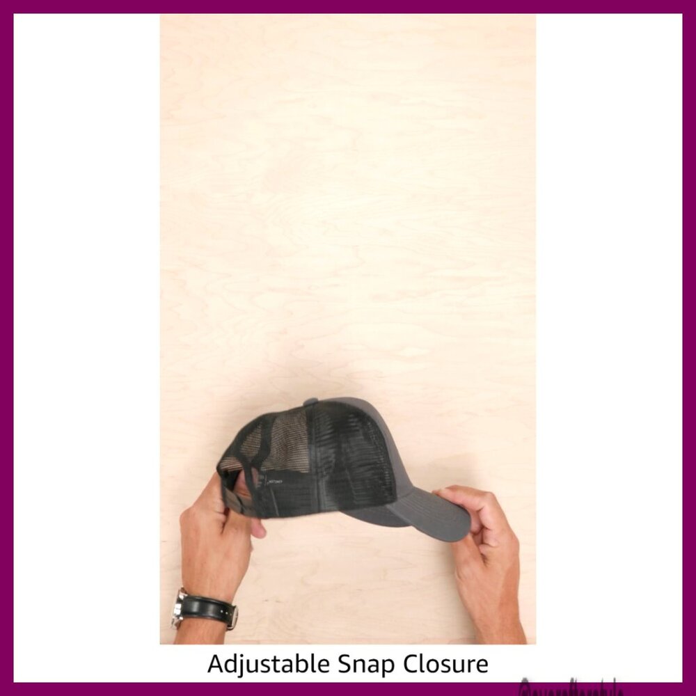 Adjustable Snapback Baseball Cap, Mesh Ventilatio… - image 7